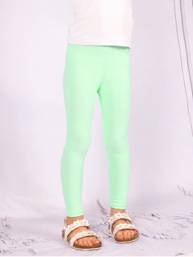 Kids Solid Color Stretchy Legging